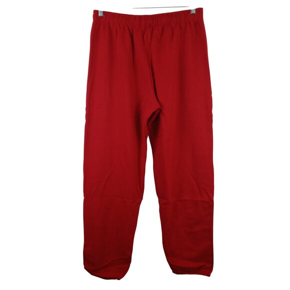NWT Fruit of the Loom Mens L Red EverSoft Fleece Elastic Bottom Sweatpants - Picture 6 of 10